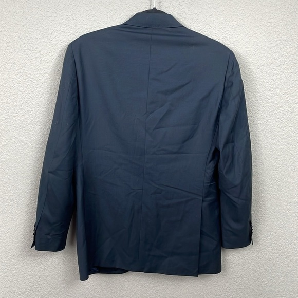 Jack Emerson Navy Blue Wool Blazer Suit Jacket G Napol IT Sz 46 - Picture 2 of 14